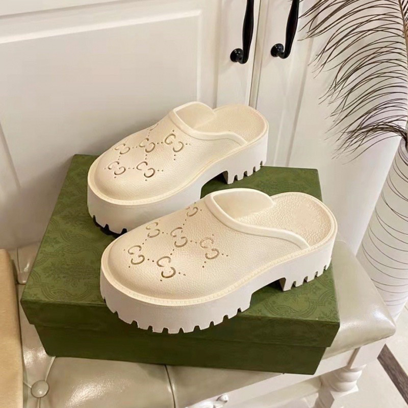 giày sục nhựa crocs đế cao 5cm fullbox Bill túi [Lùi 1 sz]H336