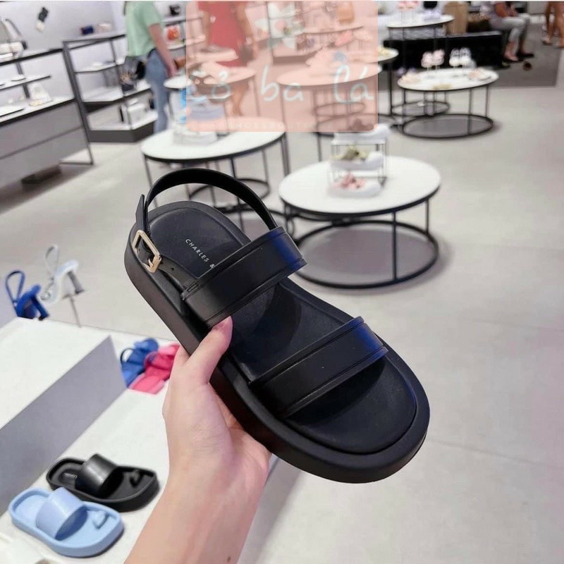 Sandal quai ngang đế bằng CK [Full Box] xuất dư Lùi 1 sz[ Sẵn]H330