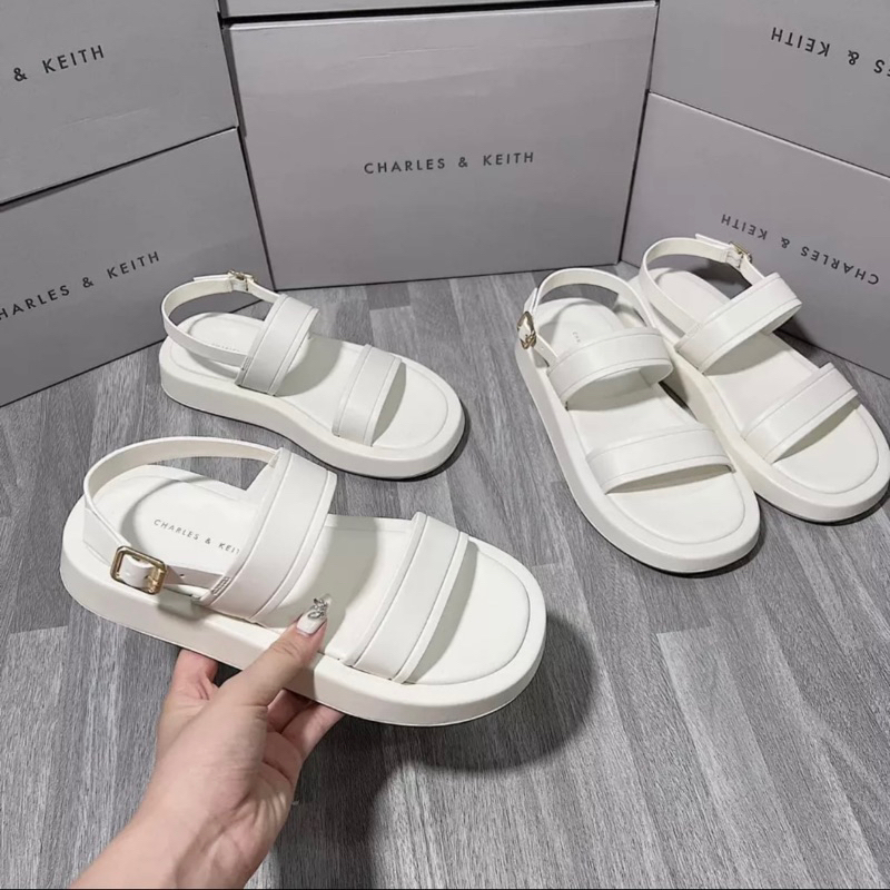 Sandal quai ngang đế bằng CK [Full Box] xuất dư Lùi 1 sz[ Sẵn]H330