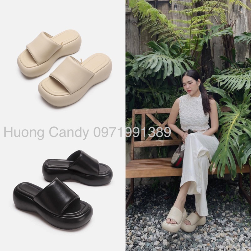 Dép Bánh Mỳ ZR độn đế hở mõm (fullbox)-(hàng sẵn)H321