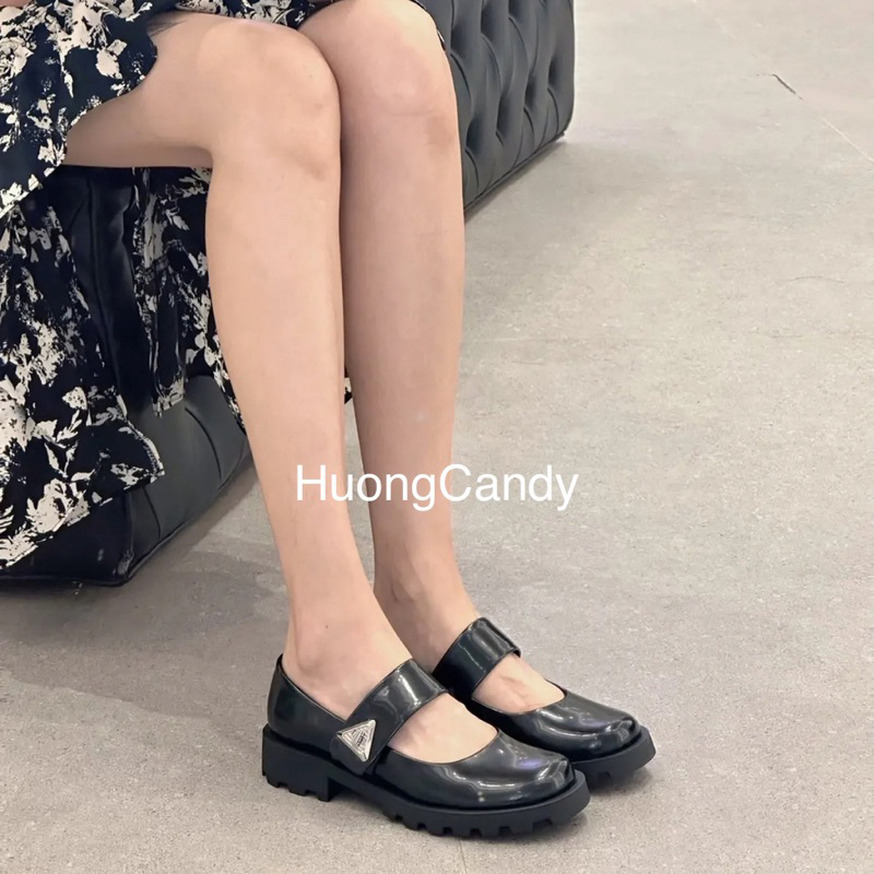 Giày búp bê bệt CK mũi vuông tròn đế răng cưa[Sẵn-lùi 1sz]H289