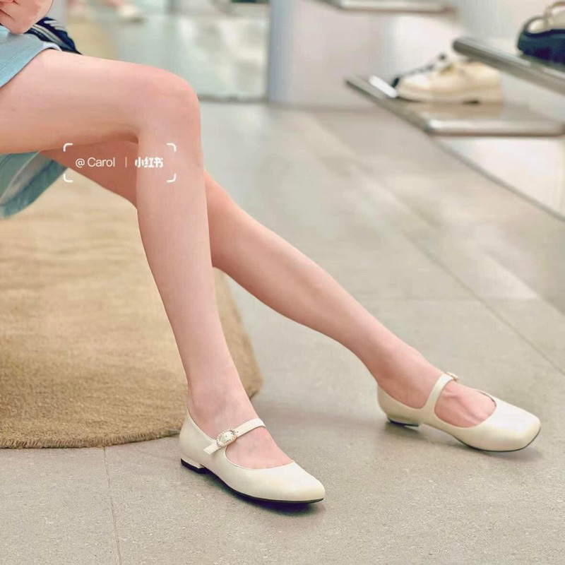 Giày búp bê CK quai đính ngọc FullboxH285