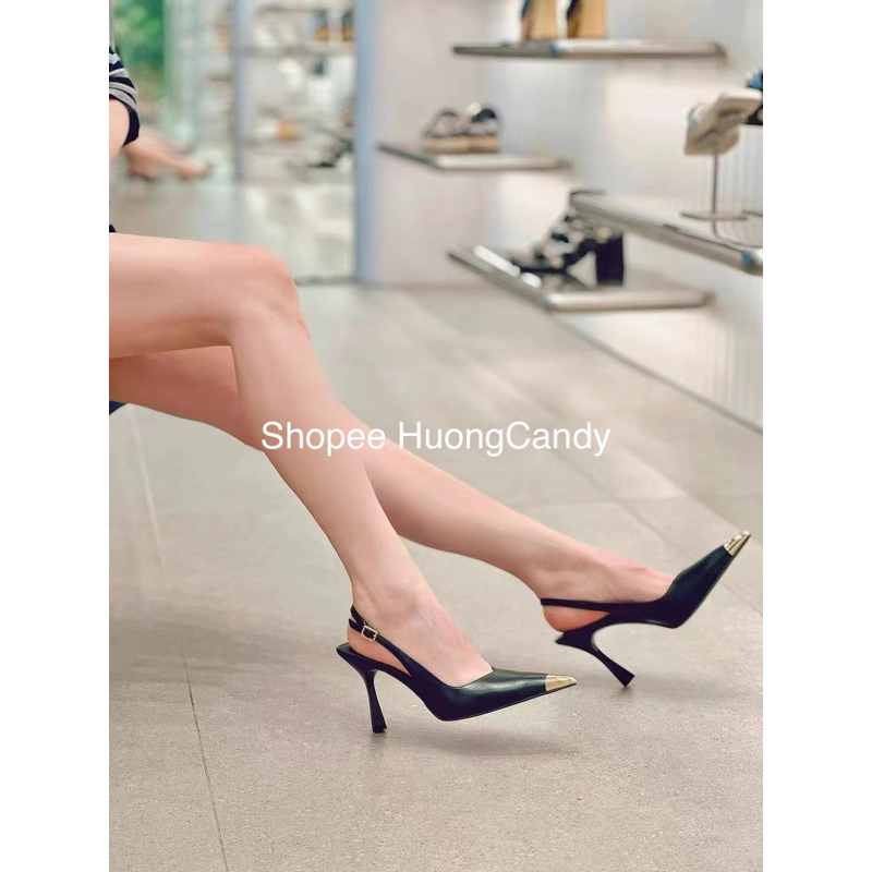 Giày cao gót CKa mũi kim loại nhọn Cao 9cm[ Sẵn]H275
