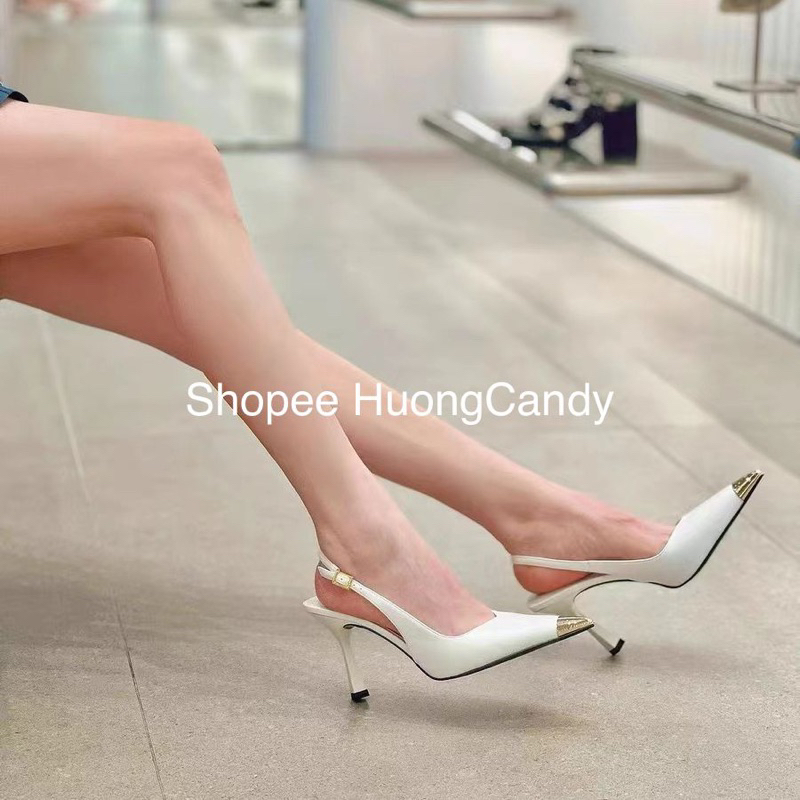 Giày cao gót CKa mũi kim loại nhọn Cao 9cm[ Sẵn]H275