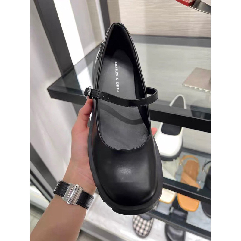 Giày búp bê Cnk quai mảnh khoá vuông 3.5cm FULLBOXH282