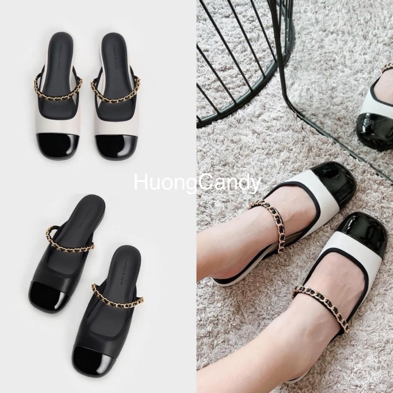 Giày sục búp bê cnk quai ngang xích[FULLBOX-lùi 1sz](sẵn)H269