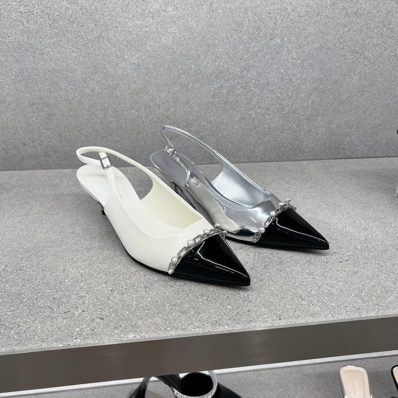 Sandal hở gót Cnk mũi nhọn xích ngọc fullbox( sẵn hàng)H266