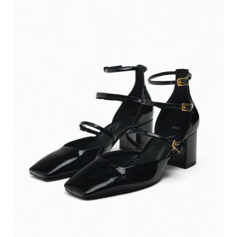 Giày Sandal nữ Z.ra 3 quai cài ngang FULLBOXH228