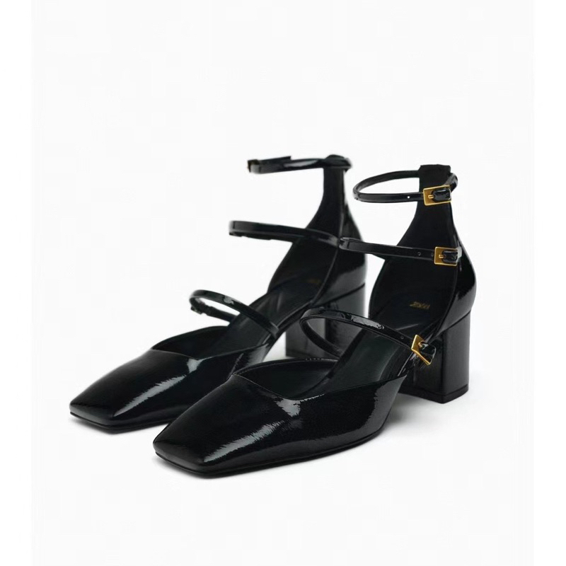 Giày Sandal nữ Z.ra 3 quai cài ngang FULLBOXH228