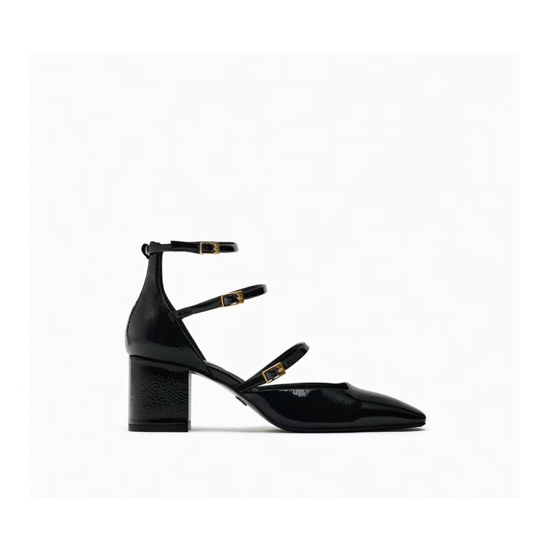 Giày Sandal nữ Z.ra 3 quai cài ngang FULLBOXH228
