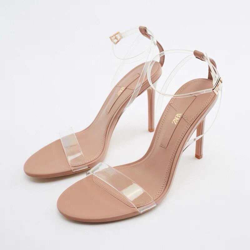 Sandal ZR quai mica trong ngang hack dáng FULLBOX (SẴN -form to lùi 1 sz)H262
