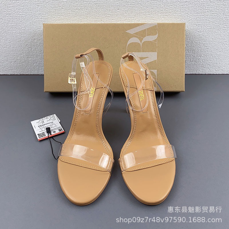 Sandal ZR quai mica trong ngang hack dáng FULLBOX (SẴN -form to lùi 1 sz)H262