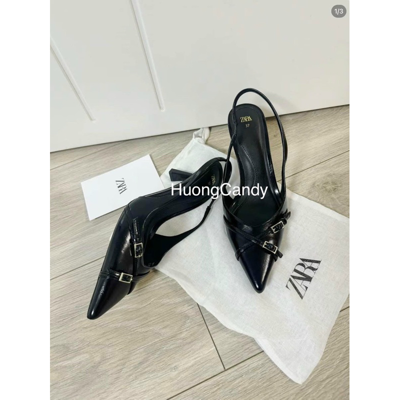 Giày Sandal ZR quai mảnh chéo chữ X hở gót[FULL BOX]H245