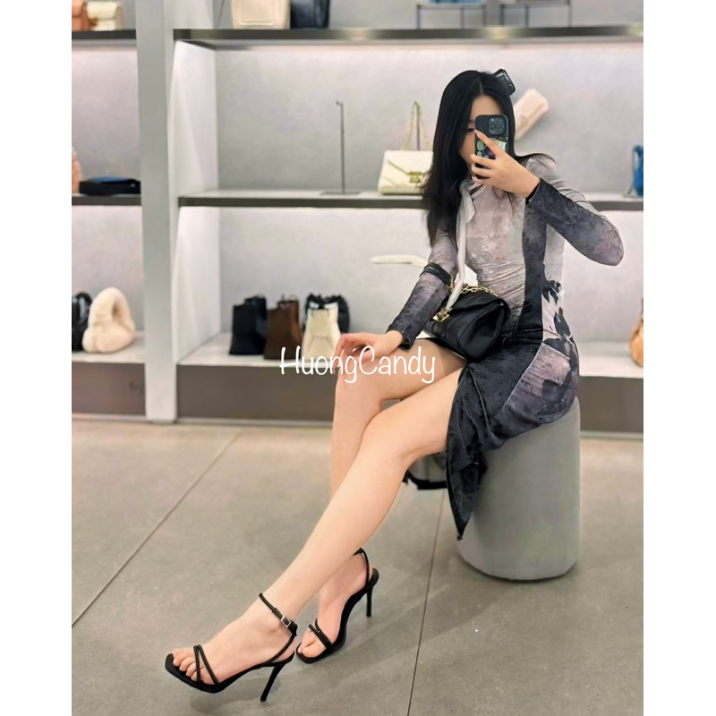 Sandal ZR đính đá hạt nhỏ quai vòng FullBoxH232