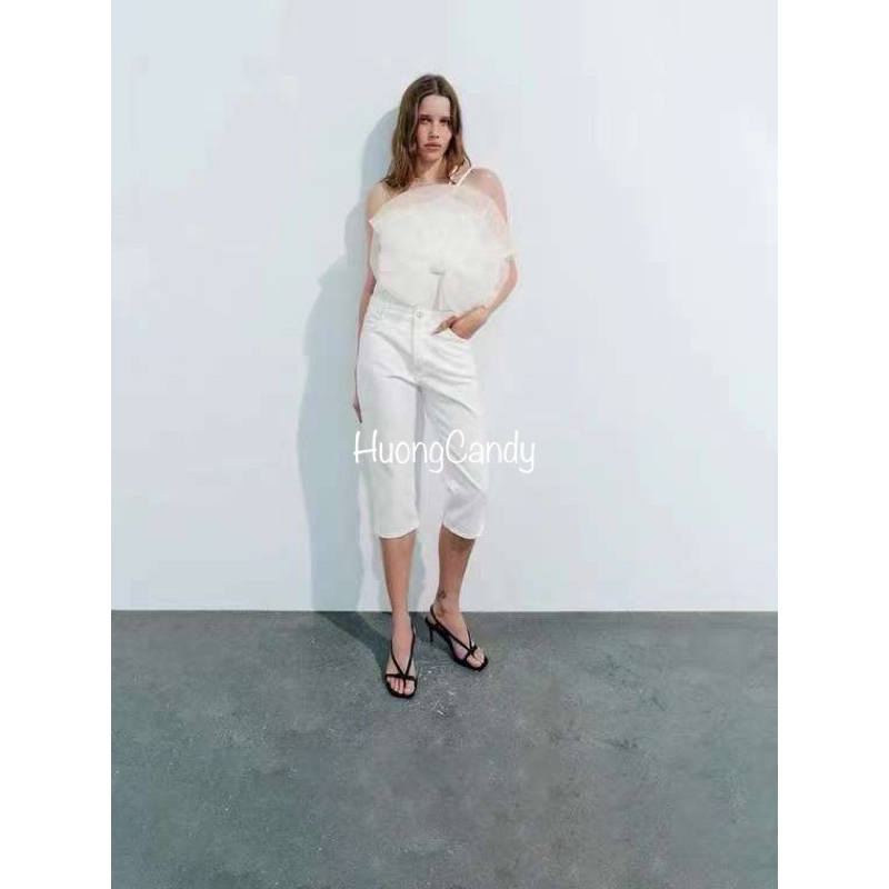 Sandal ZR dây mảnh xỏ ngón đính nơ FULLBOXH221