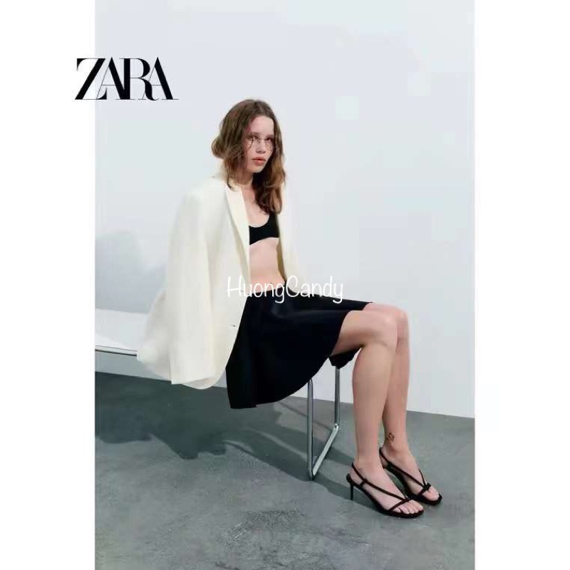Sandal ZR dây mảnh xỏ ngón đính nơ FULLBOXH221