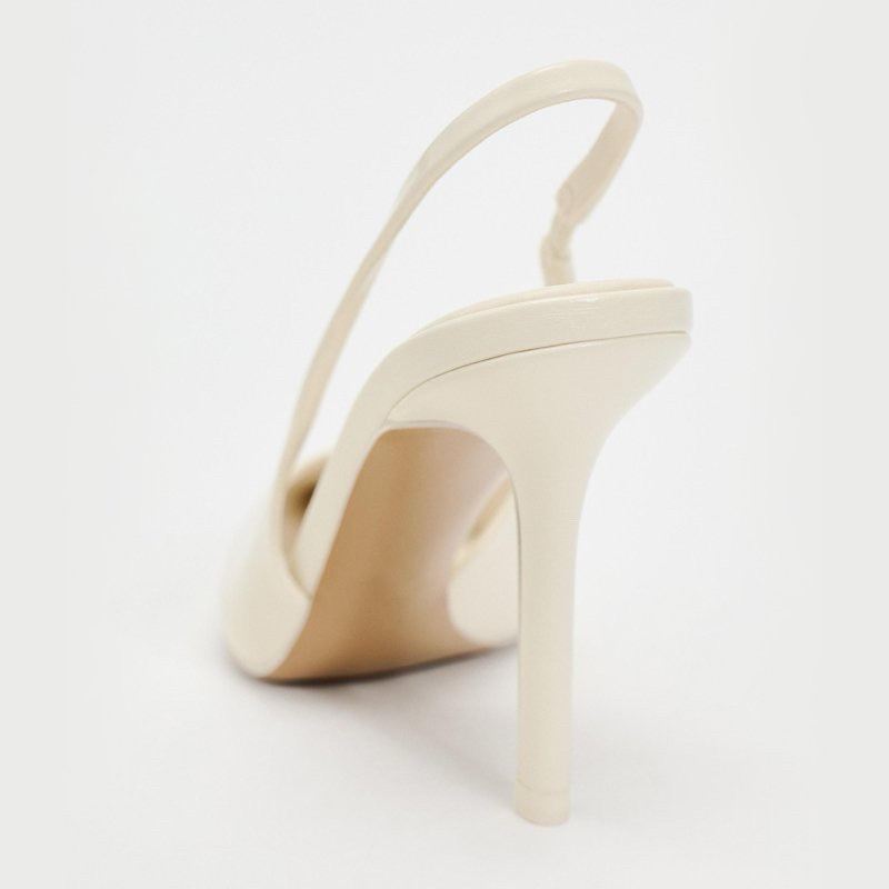 Giày Zr Slingback trơn mũi nhọn ( Hàng sẵn) lùi 1 szH216