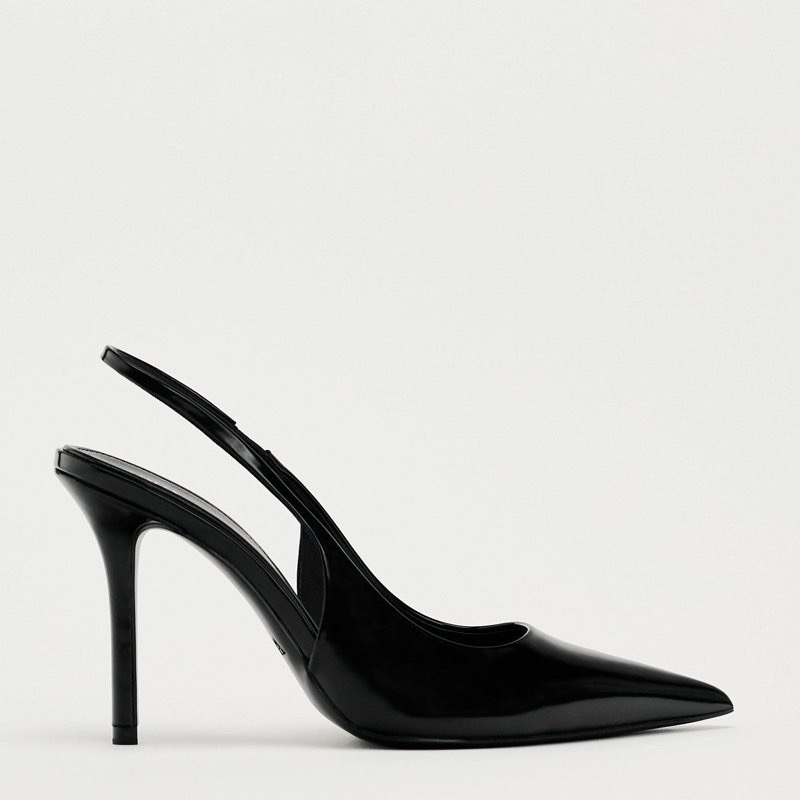 Giày Zr Slingback trơn mũi nhọn ( Hàng sẵn) lùi 1 szH216
