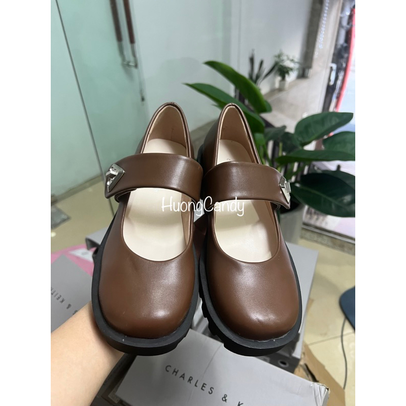 Giày Ck mũi tròn đế răng cưa FULLBOXH208