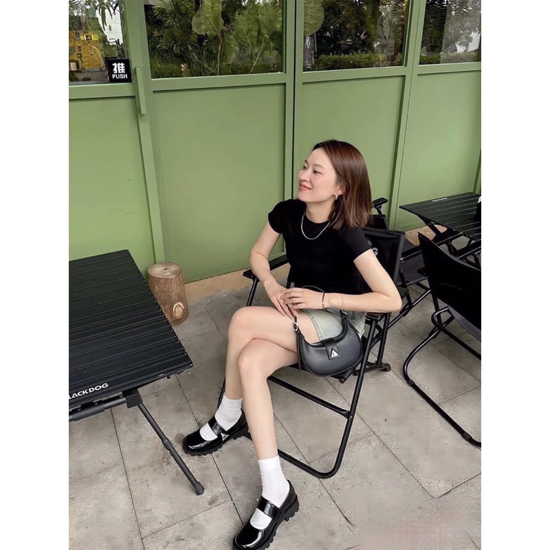 Giày Ck mũi tròn đế răng cưa FULLBOXH208