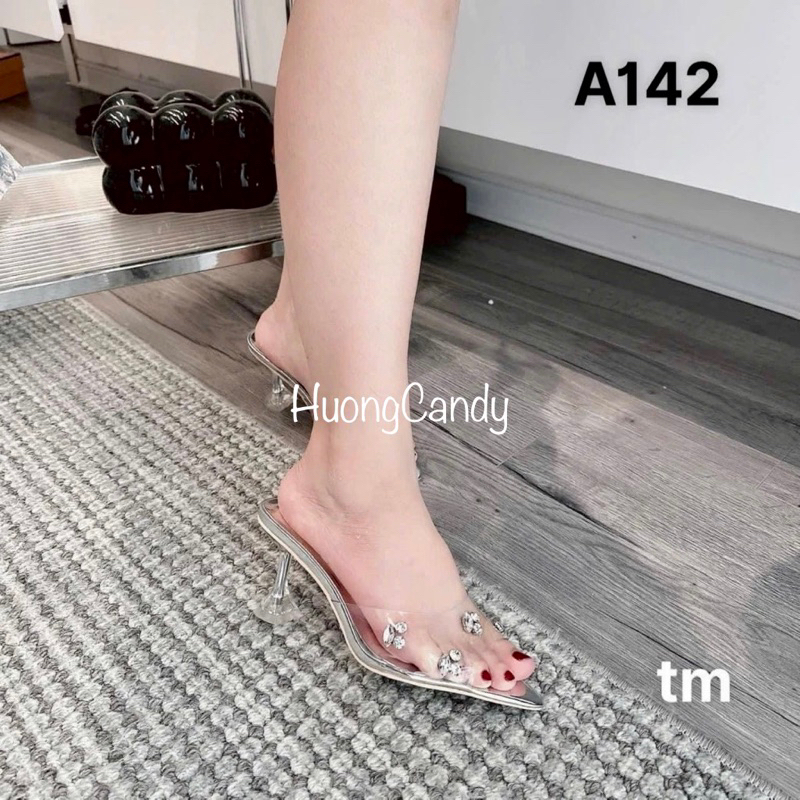 Guốc Trong GYY mix đá gém 7cm FULLBOX(hàng sẵn)H191