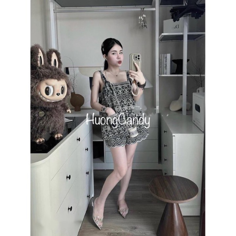 Sandal bệt bạc đá gém quai sau  chắc chắn FULLBOX(hàng sẵn)H185