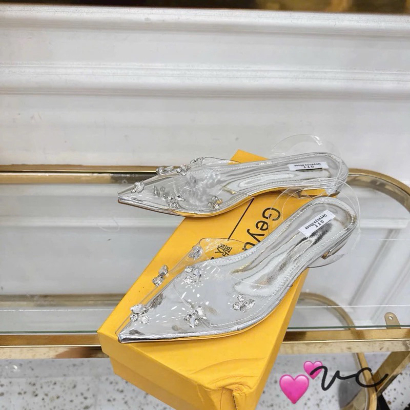 Sandal bệt bạc đá gém quai sau  chắc chắn FULLBOX(hàng sẵn)H185