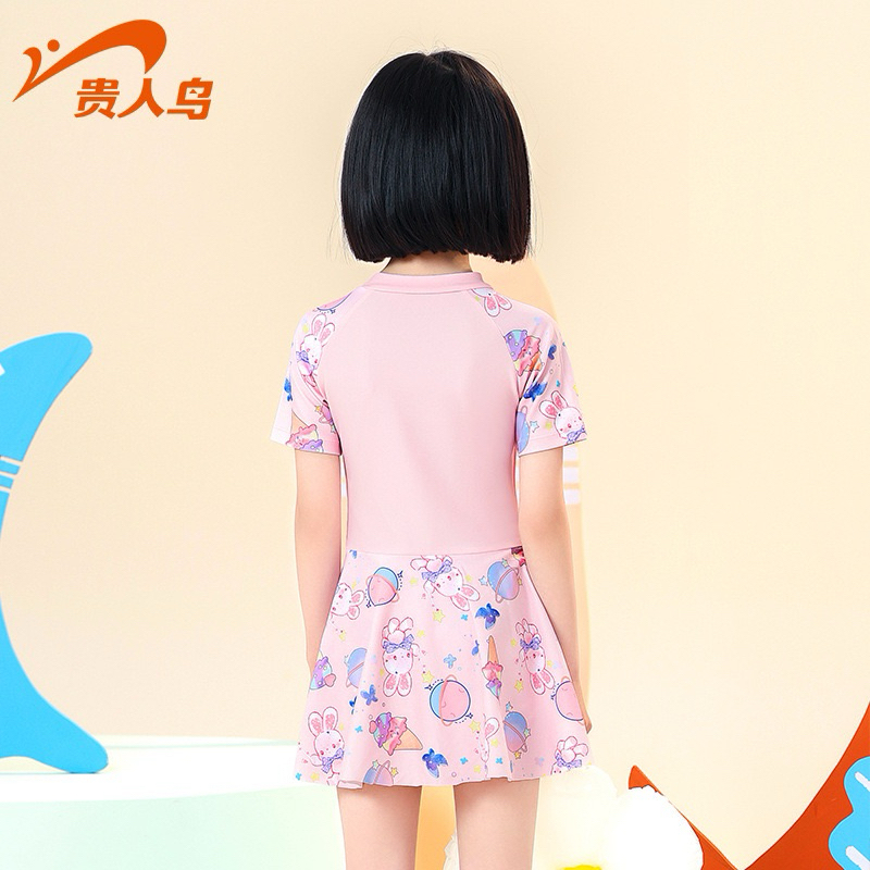 Váy bơi thỏ hồng size đại bé gái (Sẵn)H75