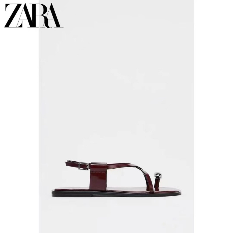 (lùi 1sz-sẵn) Sandal ZR đỏ metal FULLBOXH58