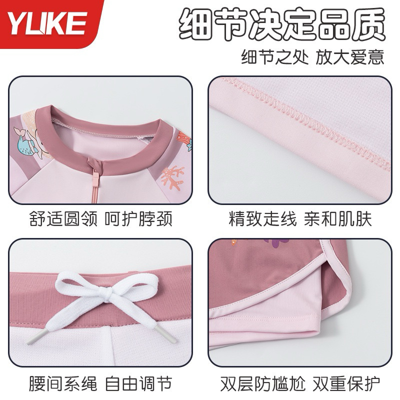 Bộ Bơi YLike dài tay Nàng tiên cá bé gái(Sẵn)H72