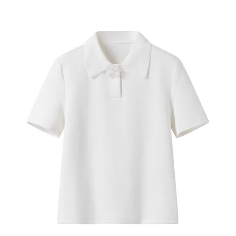 Áo Polo nữ Z đính hoa cổ xuất dư(sẵn)H32