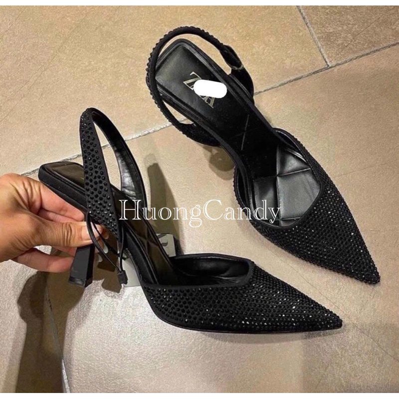 (lùi 1sz-sẵn) Giày Z hạt nhỏ bling bling FULLBOX H08