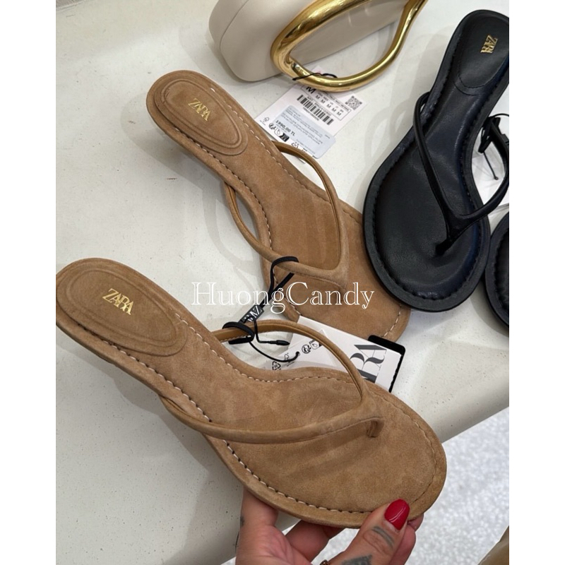 Guốc Xỏ Ngón Z nâu tây FULLBOX(sẵn)(lui 1 sz)H428/8823/T1.4+5