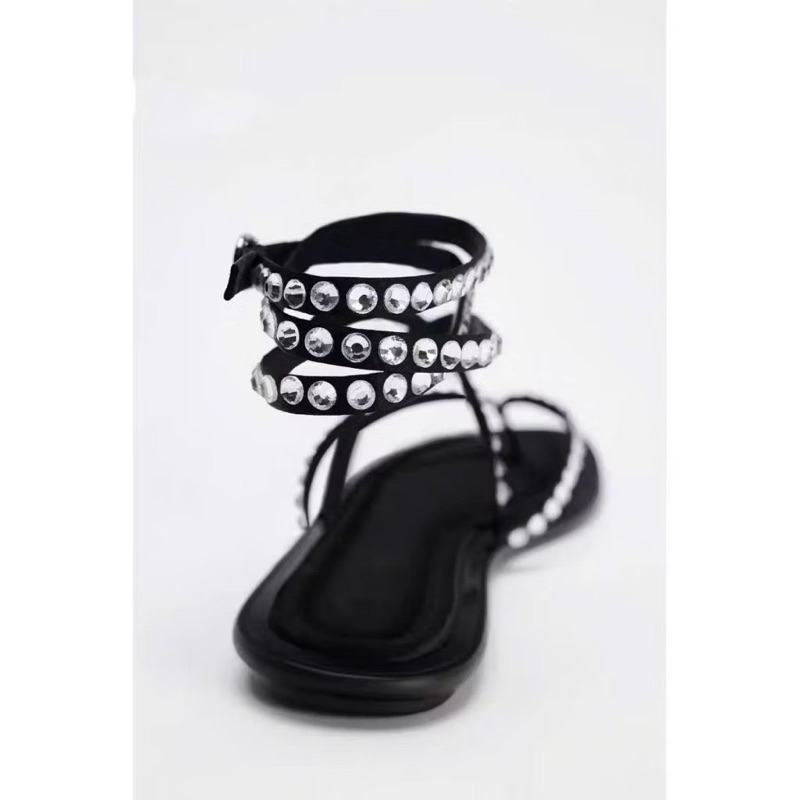 Sandal Z dây đá cuốn nhiều vòng FULLBOX (Sẵn)H411