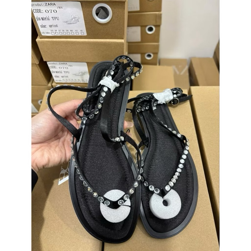 Sandal Z dây đá cuốn nhiều vòng FULLBOX (Sẵn)H411