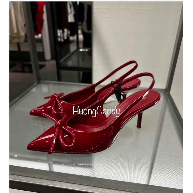 Giày ZR 1 nơ red FULLBOX(hàng sẵn)H181