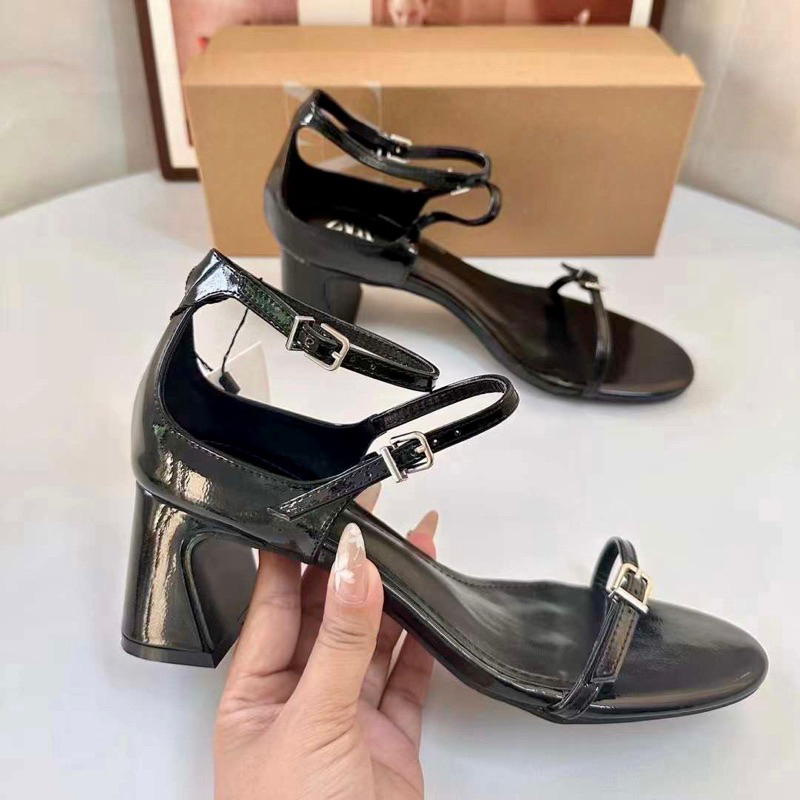 Sandal ZR 3 quai mảnh đen cài FULLBOX(hàng sẵn)H175