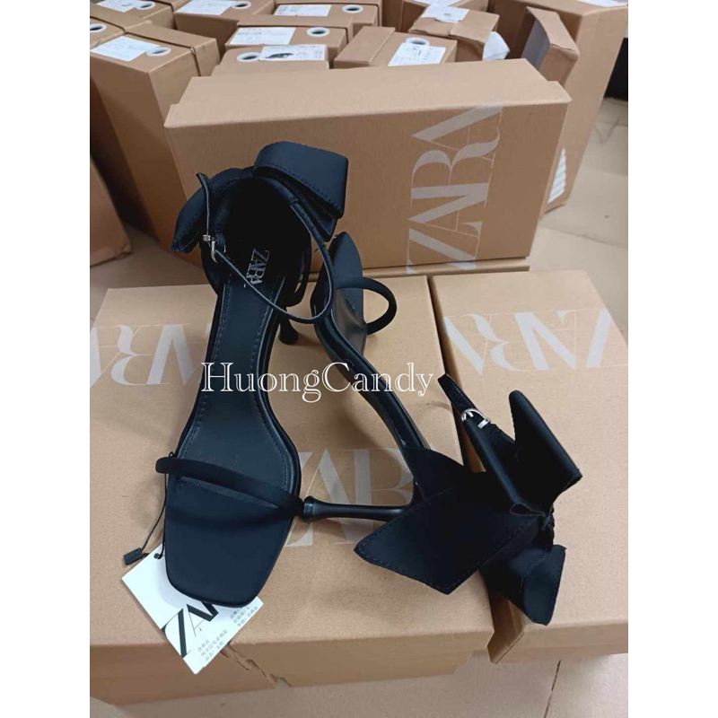 (sẵn-lùi 1sz) Guốc zr nơ gót chân fullboxH63