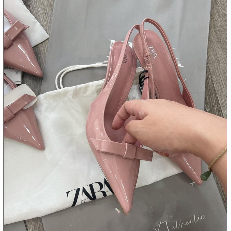 Giày Z R hồng nơ xinh FULLBOX(hàng sẵn-lùi 1sz)H156