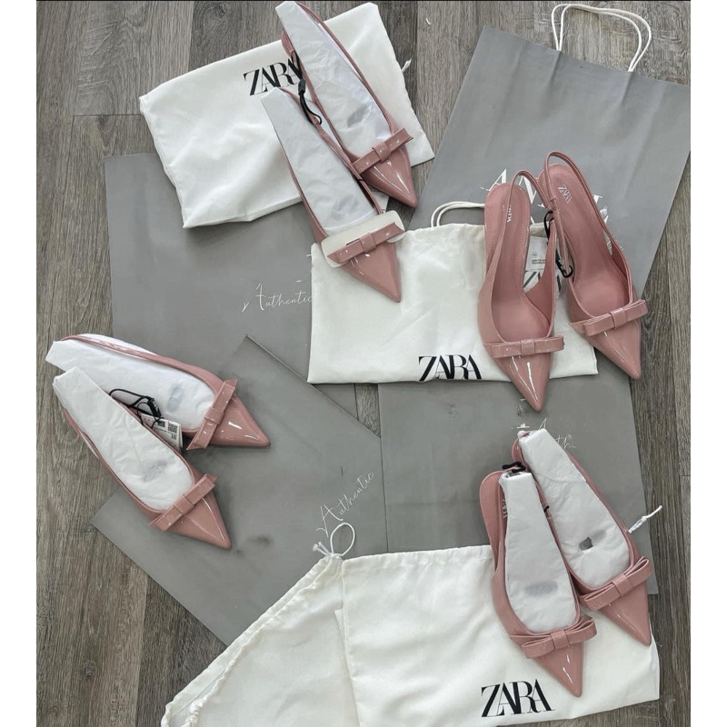 Giày Z R hồng nơ xinh FULLBOX(hàng sẵn-lùi 1sz)H156