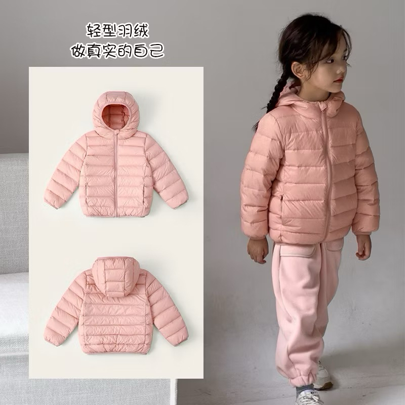 Áo phao chuẩn lông vũ bé trai/gái QCCC (sẵn)H120