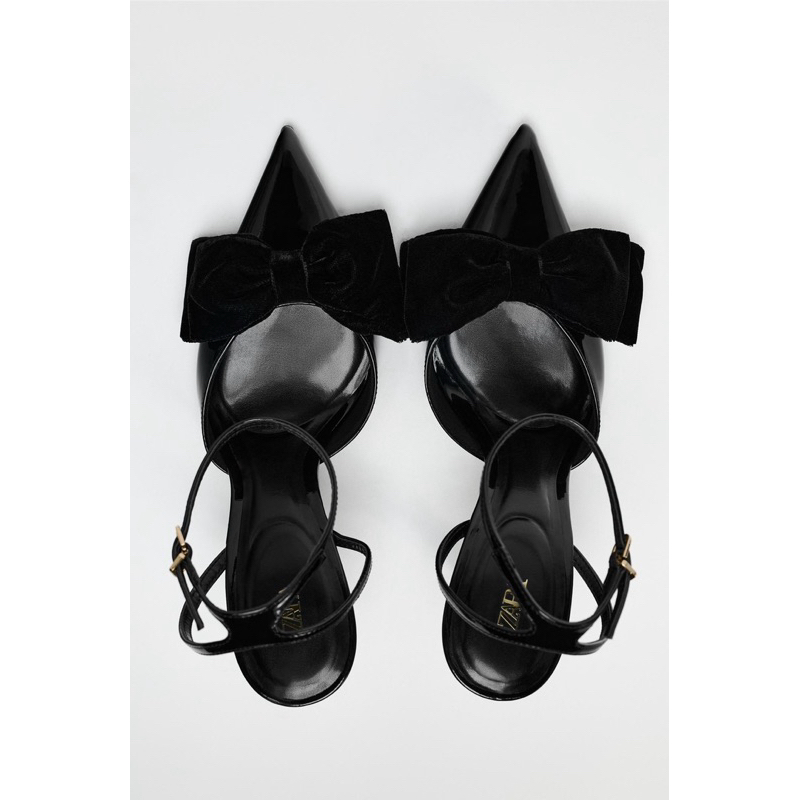 Giày ZR nơ nhung 9cm FULLBOX ( form chuẩn)H132