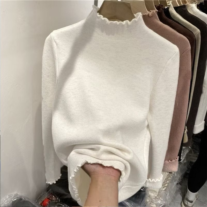 Áo len lót lông cổ viền bèo QCCCH112