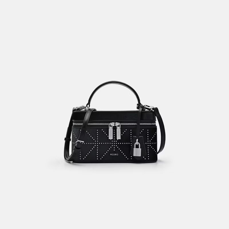 Túi P 20cm đỏ/đen xuất dư[ Sẵn]H100