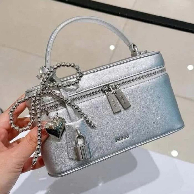 Túi P 20cm đỏ/đen xuất dư[ Sẵn]H100