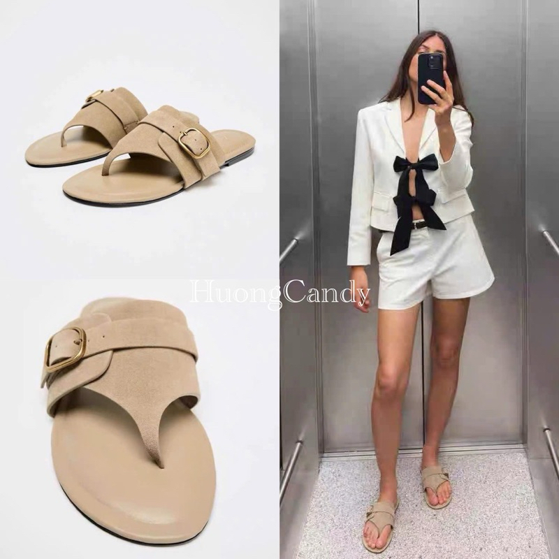 Dép Zét Xỏ Ngón Da Lộn FullboxH463/6308-1/T1.4