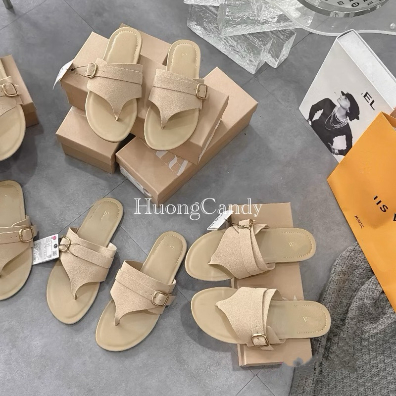 Dép Zét Xỏ Ngón Da Lộn FullboxH463/6308-1/T1.4