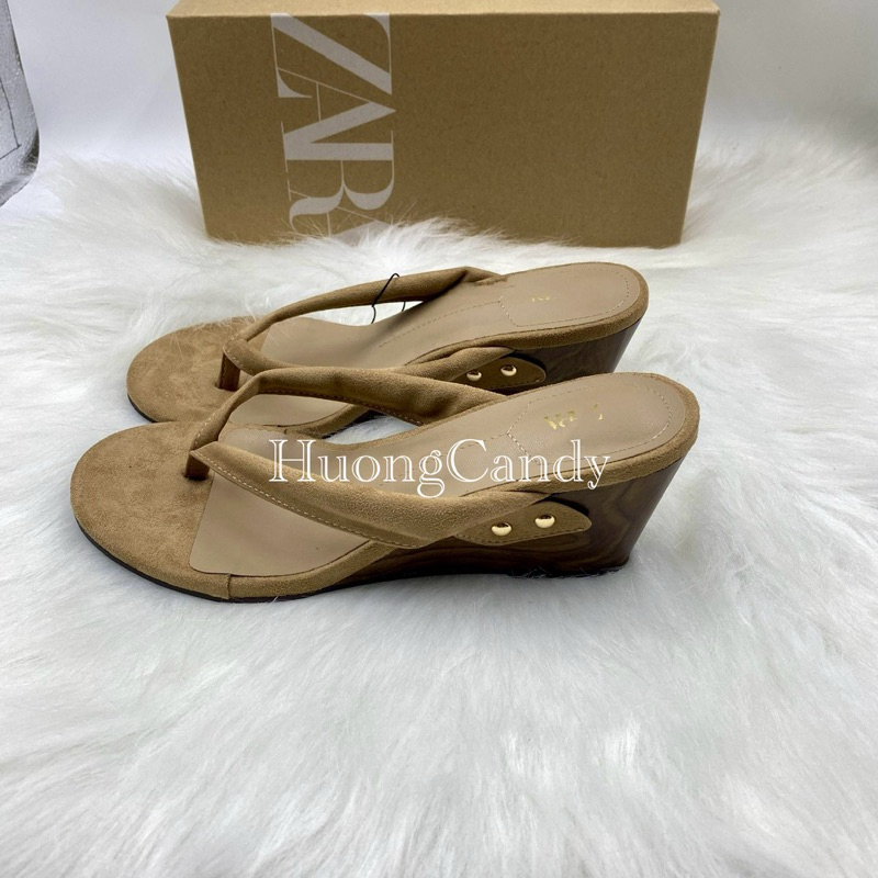 Guốc Z da lộ  xỏ ngón đế xuồng FULLBOX(sẵn)-H441