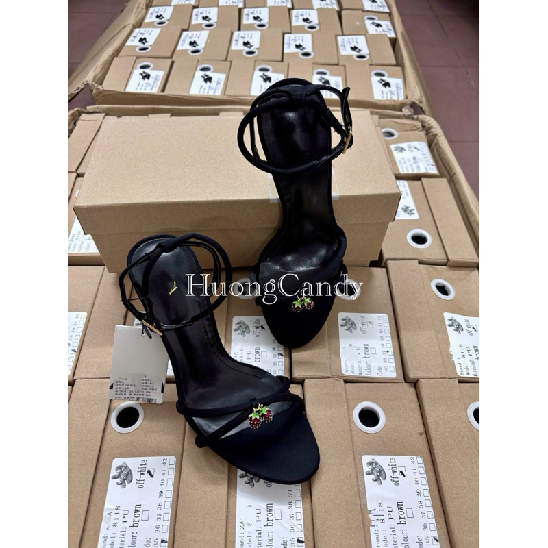 Sandal Da.R Đá Đỏ Dâu Tây FullBox(sẵn) H435