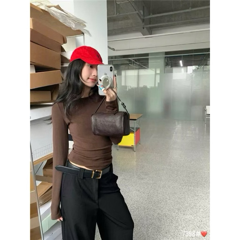 Áo Giữ Nhiệt Thun trơn dài tay WGWE basic thon dáng #W7398# H544